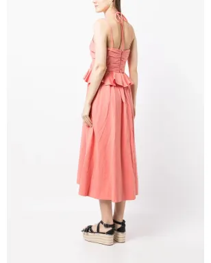 Ulla Johnson ホルターネックのフリルミディドレス - サムネイル4