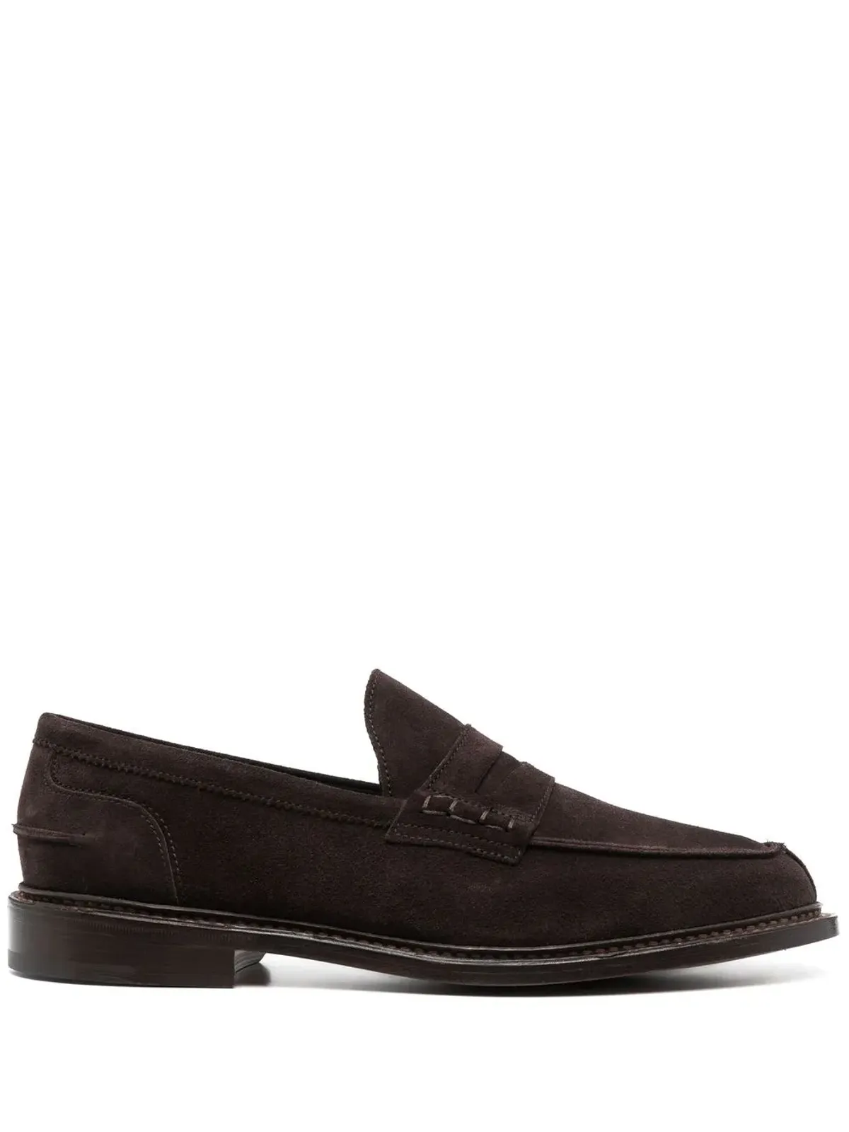 Tricker's アダム スエード ペニーローファー - 画像1