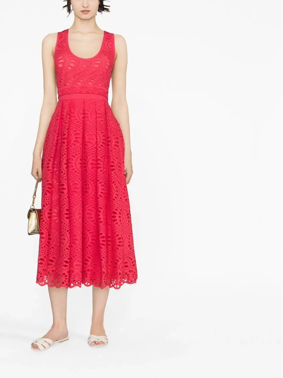 Giambattista Valli オープンニットミディドレス - 画像2