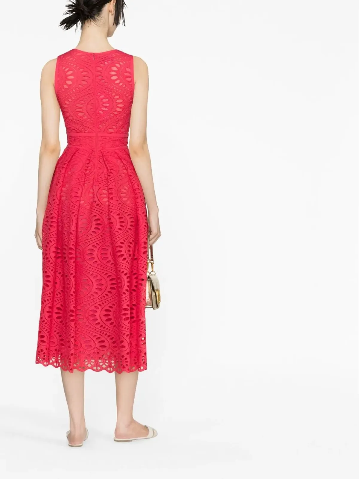 Giambattista Valli オープンニットミディドレス - 画像4