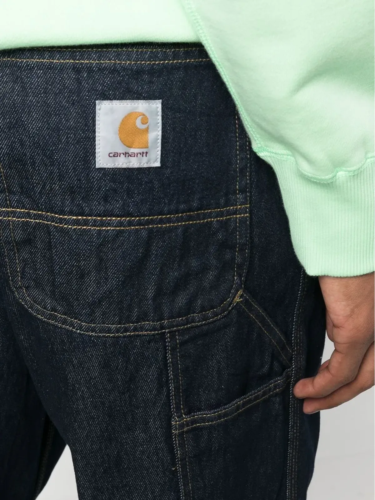 Carhartt WIP シングルニー ジーンズ - 画像5