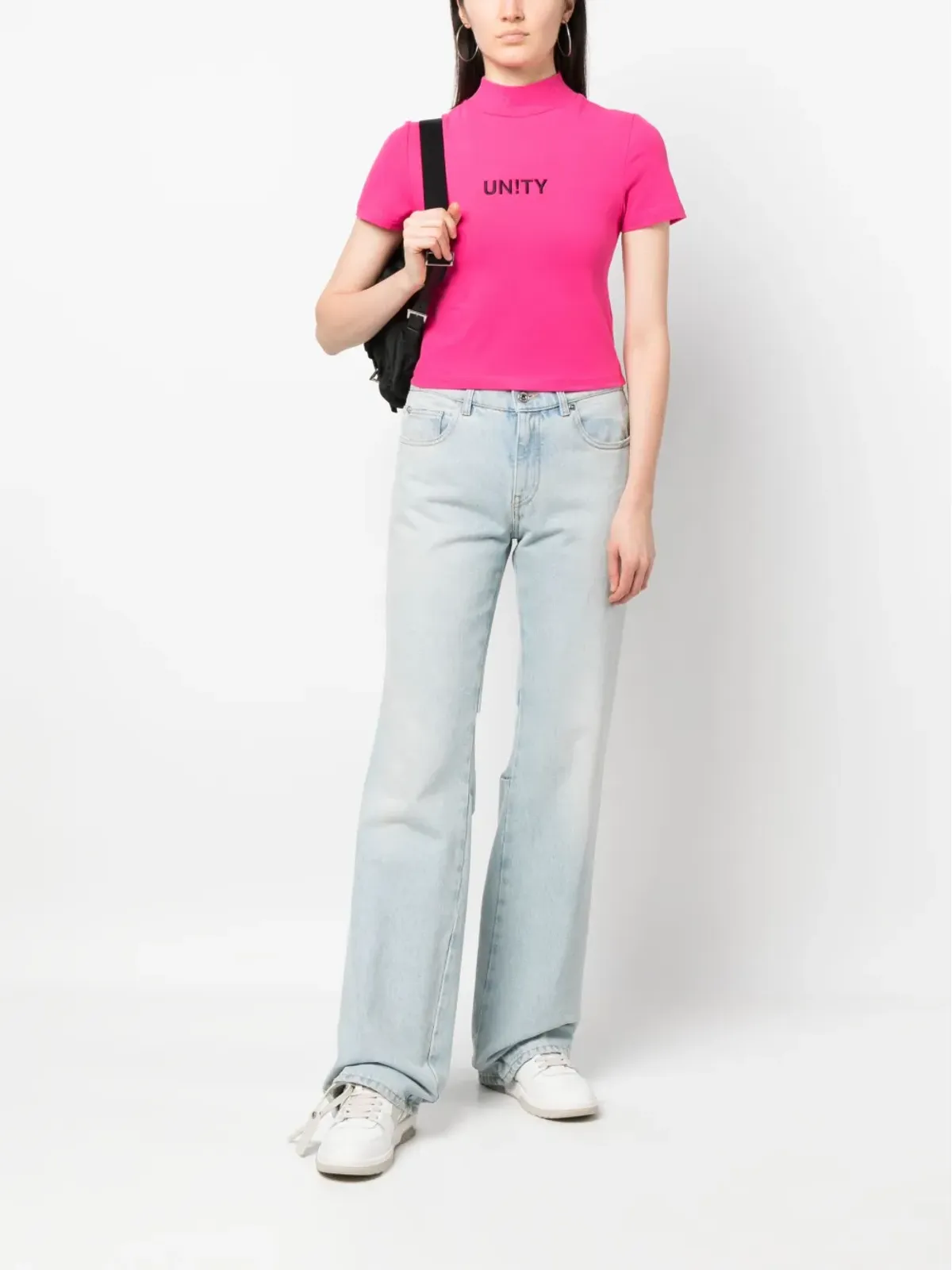 Ksubi ロゴプリント・ハイネックTシャツ - 画像2