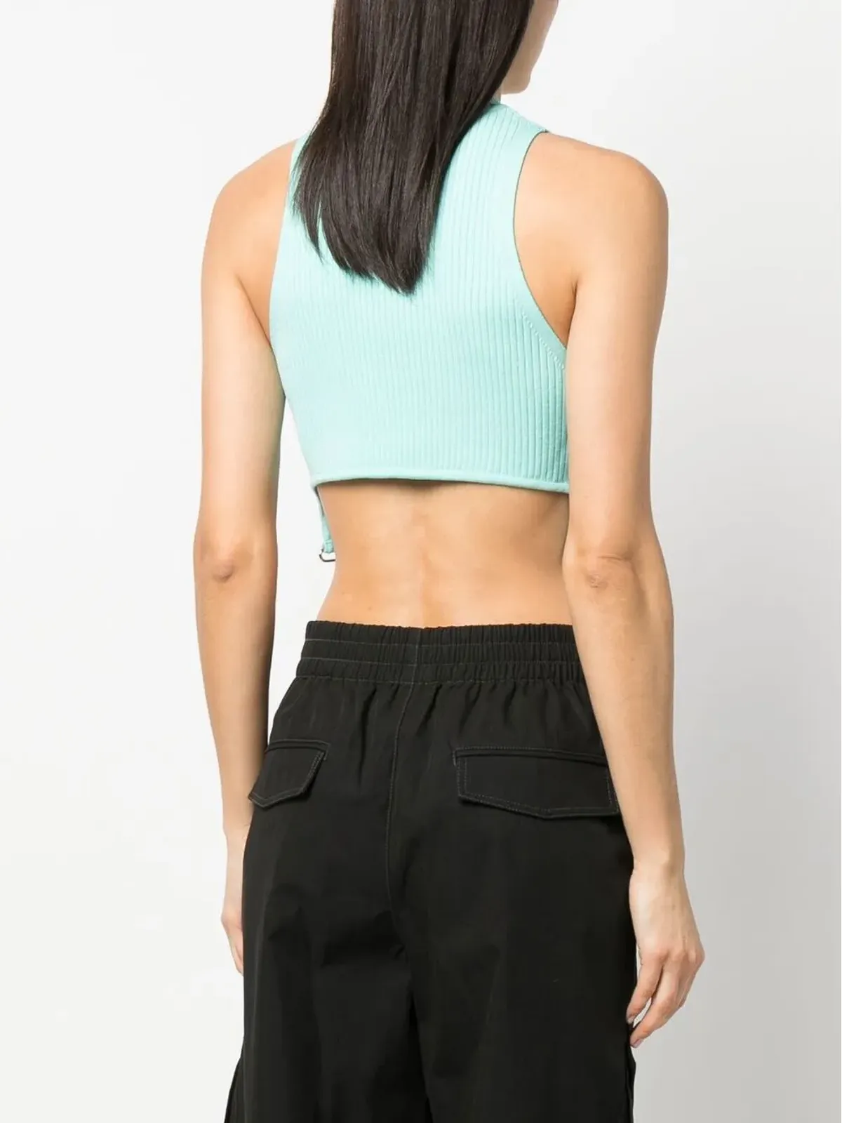 Courrèges ロゴパッチ付きノースリーブトップ - 画像4