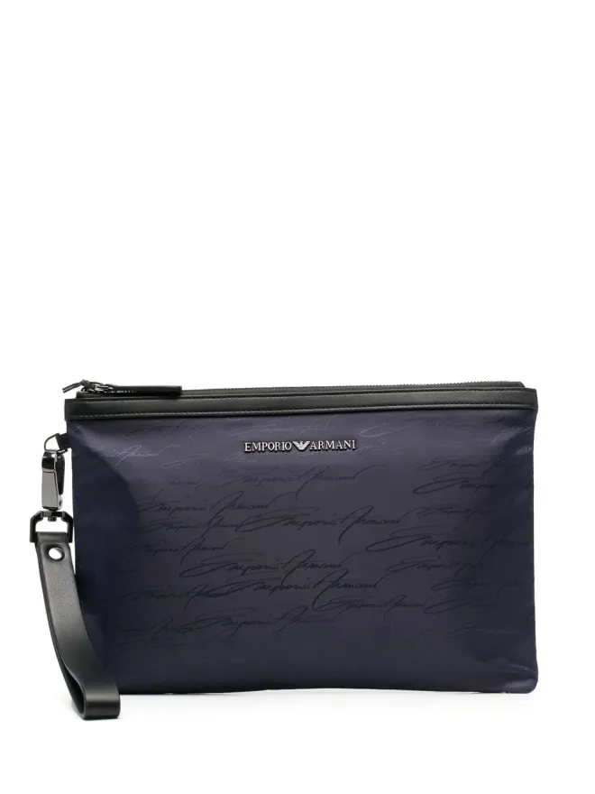 Emporio Armani Emporio Armani ロゴプレート付き洗面用バッグの商品画像