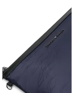 Emporio Armani ロゴプレート付き洗面用バッグ - サムネイル4