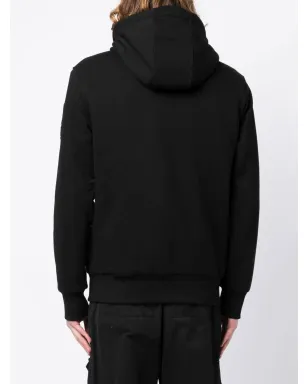 Moose Knuckles ロゴプレート付きジップアップフーディ - サムネイル4