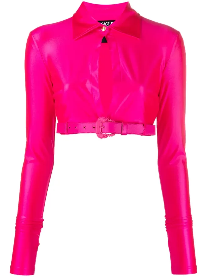 Versace Jeans Couture Versace Jeans Couture バロックバックル・クロップシャツの商品画像