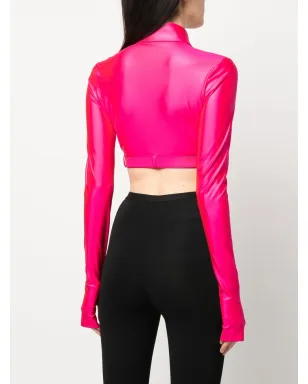 Versace Jeans Couture バロックバックル・クロップシャツ - サムネイル4