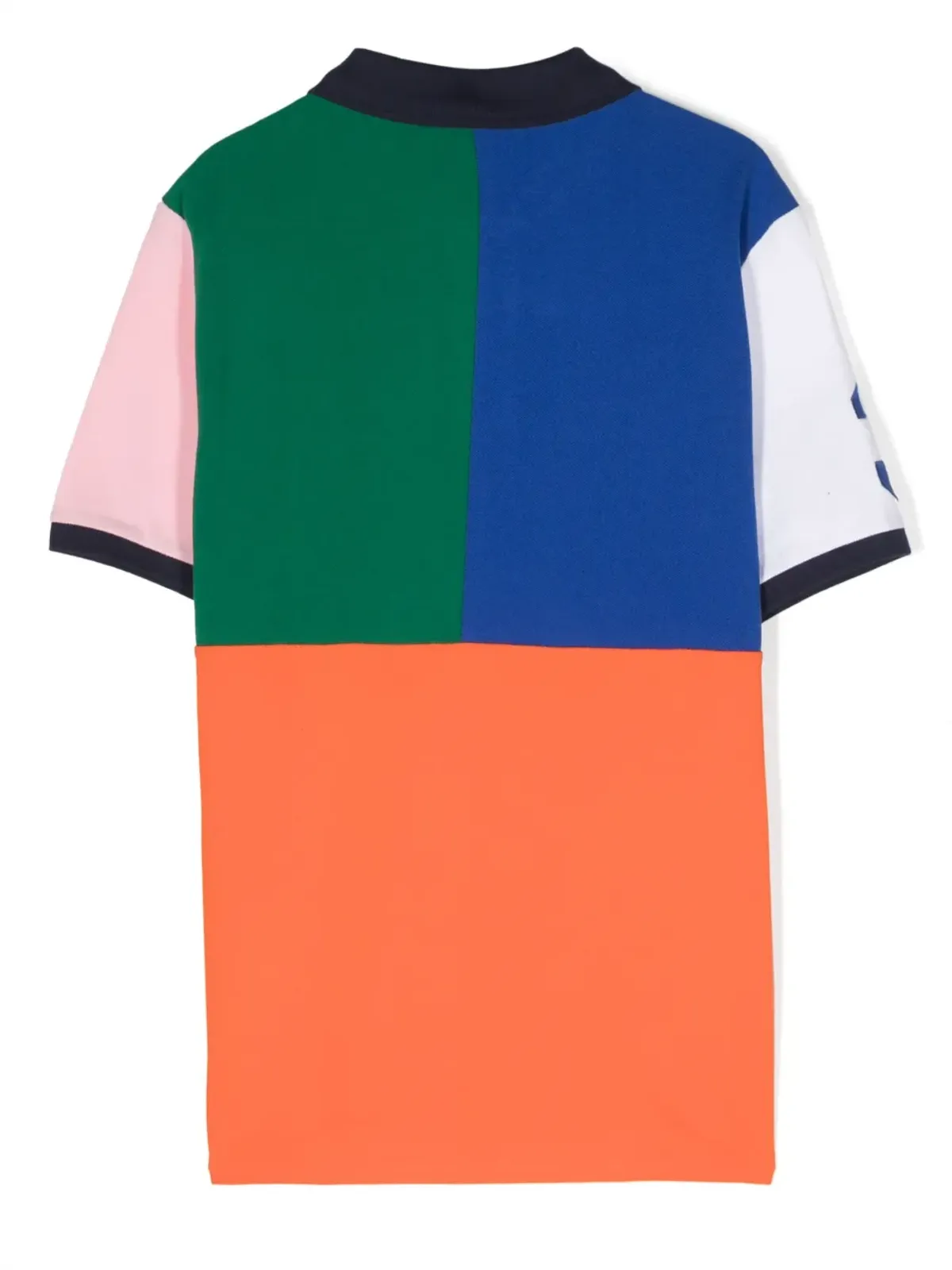 POLO RALPH LAUREN KIDS カラー ブロック コットンポロシャツ - Blue - 画像2