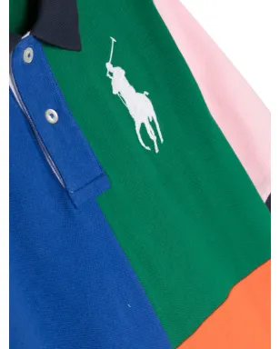 POLO RALPH LAUREN KIDS カラー ブロック コットンポロシャツ - Blue - サムネイル3