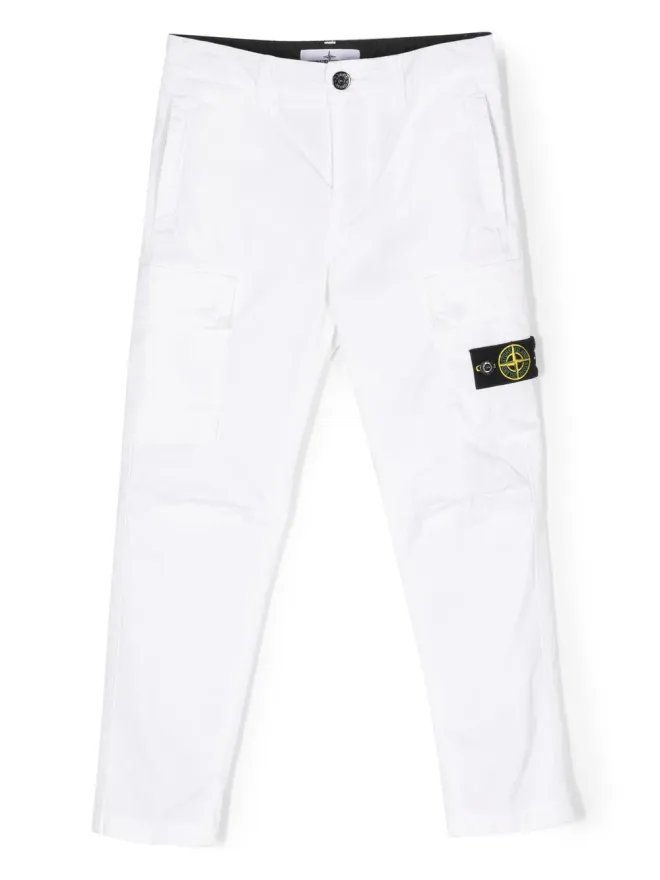 Stone Island Junior Stone Island Junior コンパスパッチ カーゴパンツの商品画像