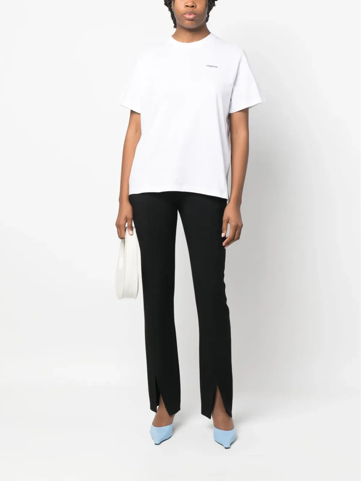Coperni ロゴプリント コットンTシャツ - White - 画像3