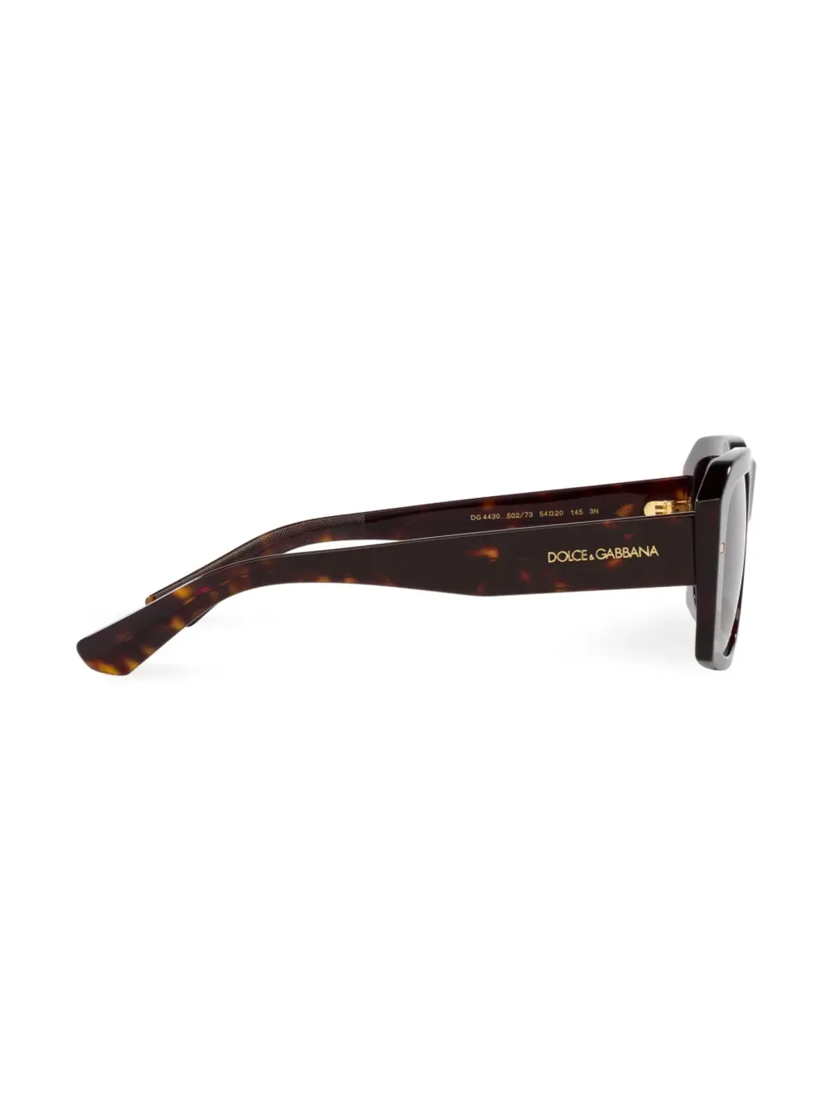 Dolce & Gabbana Eyewear べっ甲柄スクエアフレーム サングラス ブラウン - 画像5