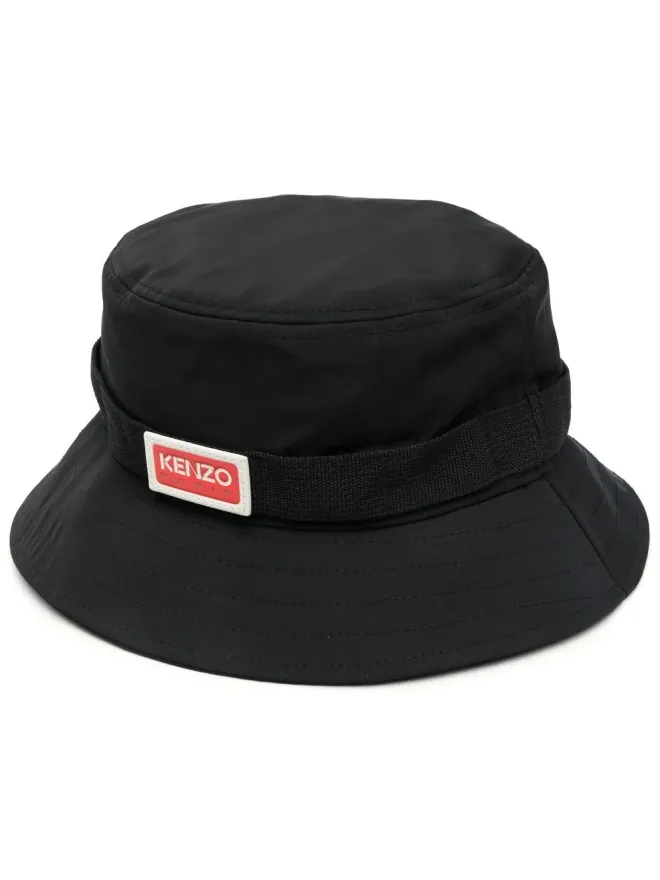 Kenzo Kenzo サイドロゴパッチ付きバケットハット（ブラック）の商品画像