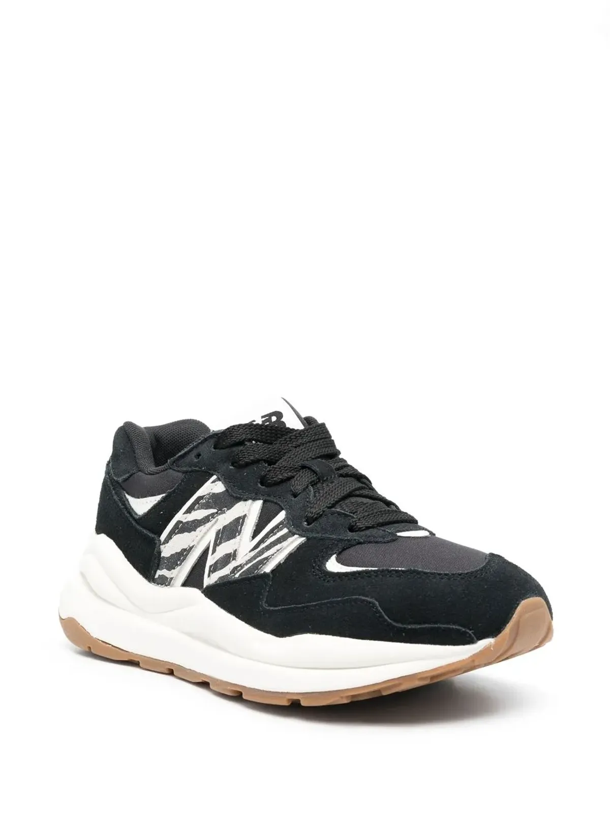 New Balance ゼブラ柄 ロー・トップスニーカー - ブラック - 画像2