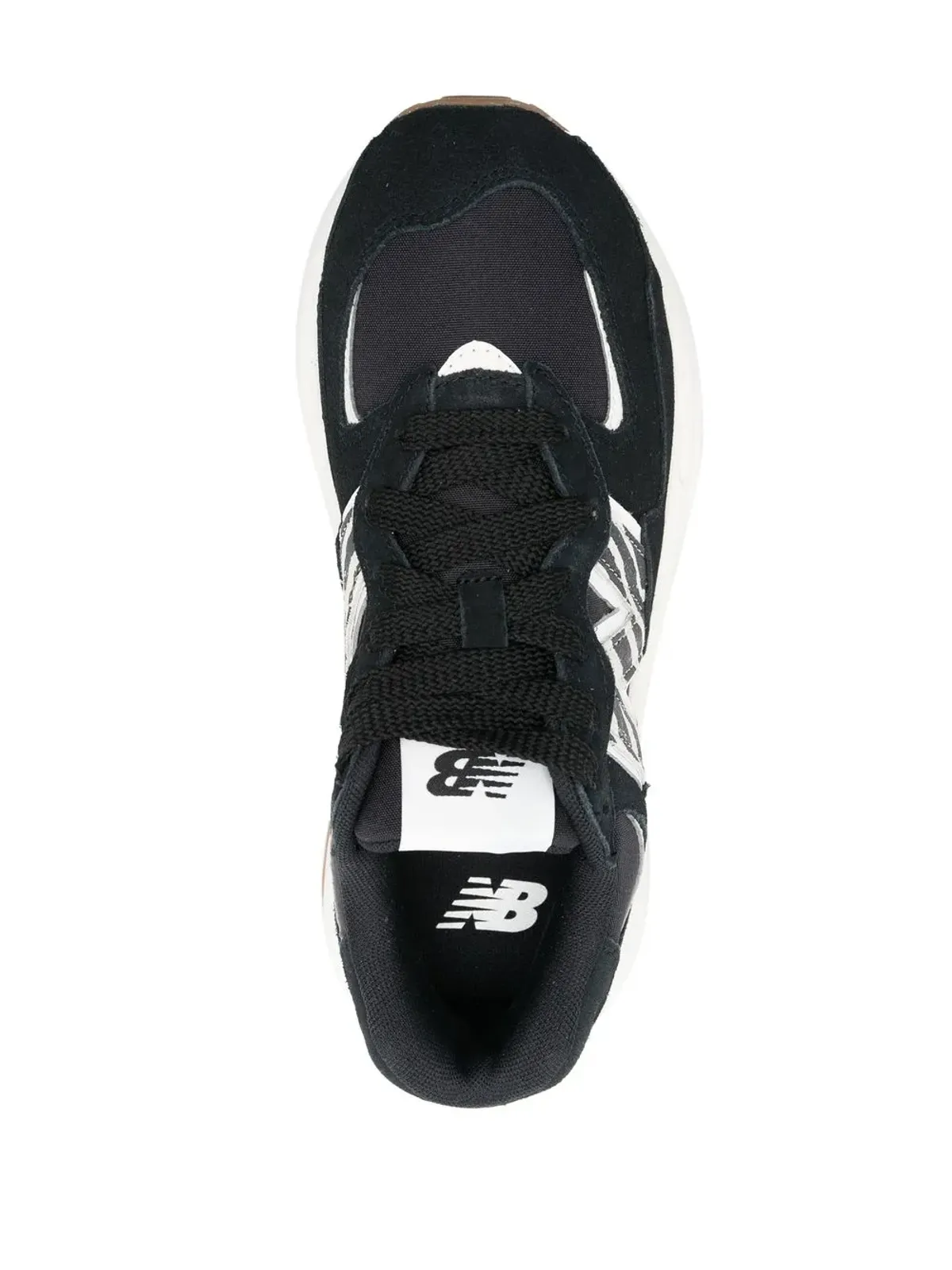 New Balance ゼブラ柄 ロー・トップスニーカー - ブラック - 画像4