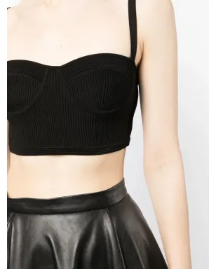 Alexander McQueen リブニット ブラトップ - サムネイル5