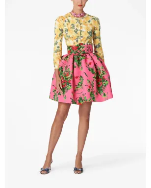 Carolina Herrera 花柄プリントのファインニットカーディガン - サムネイル2