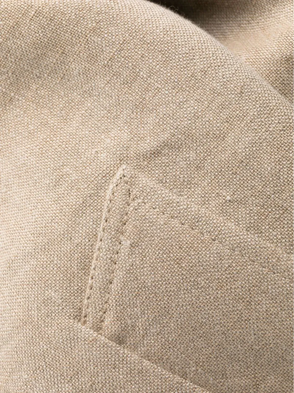 Maison Margiela リバーシブルリネンコート ブラック - 画像5