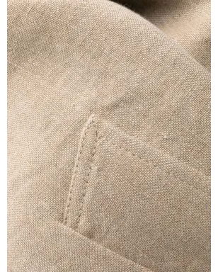 Maison Margiela リバーシブルリネンコート ブラック - サムネイル5