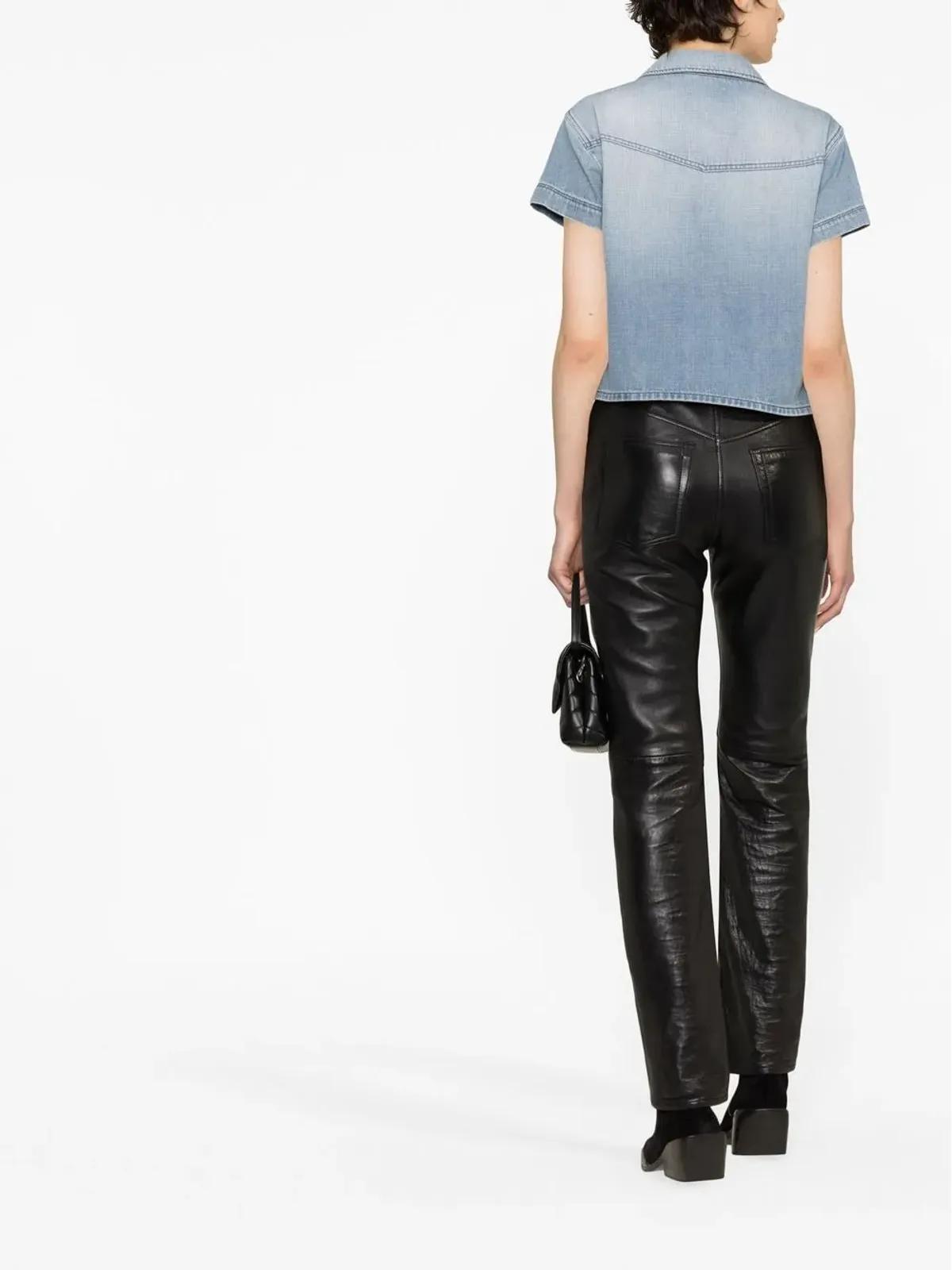 Saint Laurent 半袖デニムシャツ - 画像3