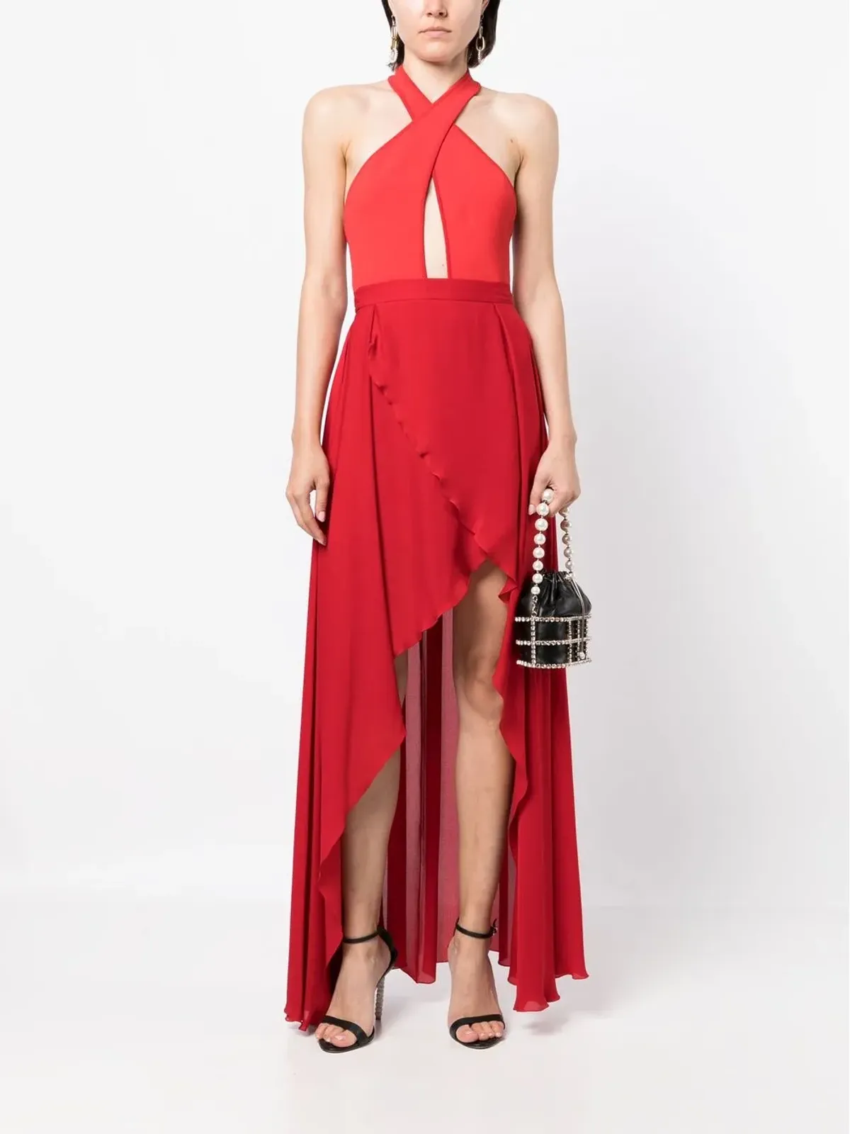 Elie Saab ホルターキーホールボディスーツ - 画像2