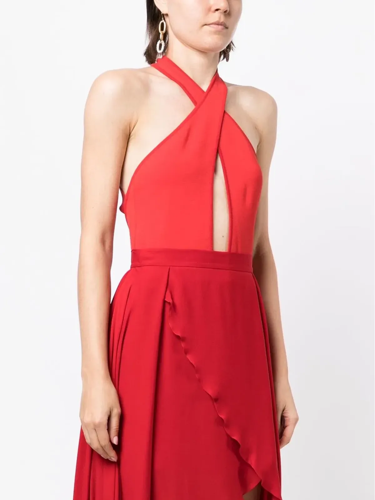 Elie Saab ホルターキーホールボディスーツ - 画像3