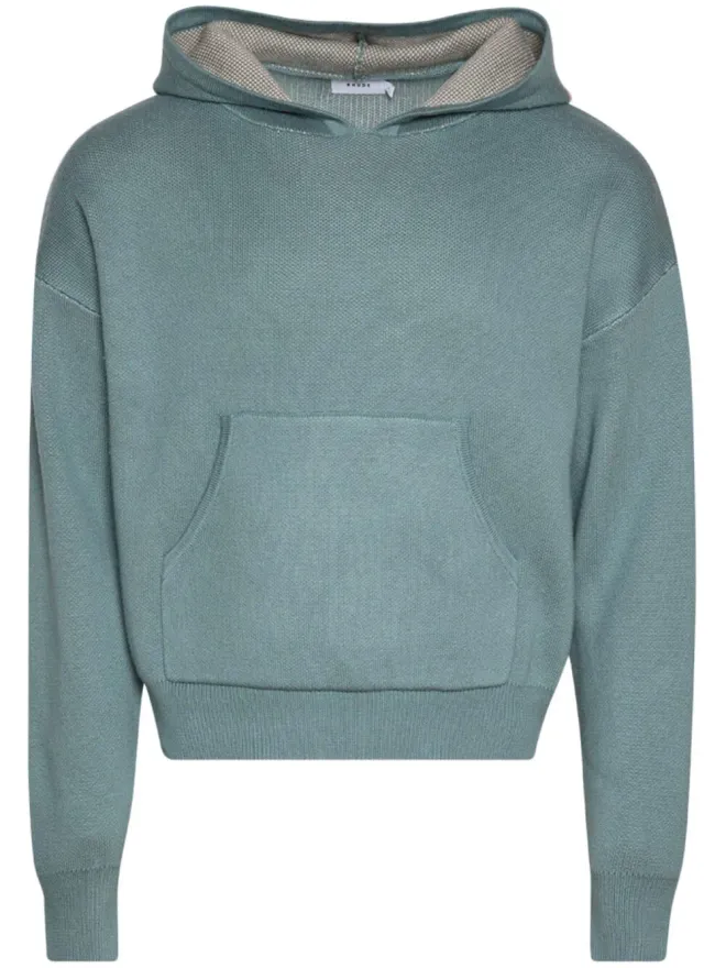 Rhude RHUDE スクリプト ロゴプリント ニットフーディの商品画像