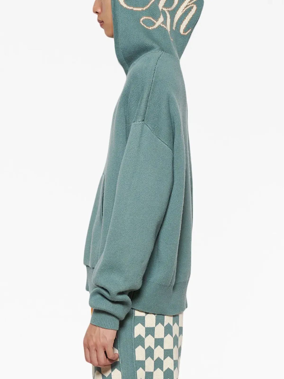 RHUDE スクリプト ロゴプリント ニットフーディ - 画像4