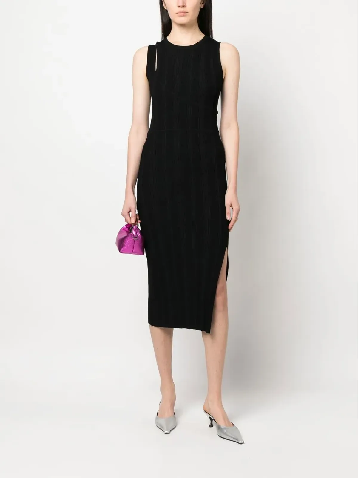 DVF Diane von Furstenberg ノースリーブ ミディドレス - 画像2