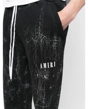 AMIRI クラックドダイ ロゴ トラックパンツ - サムネイル5