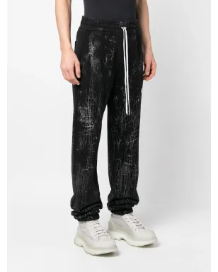 AMIRI クラックドダイ ロゴ トラックパンツ - サムネイル3