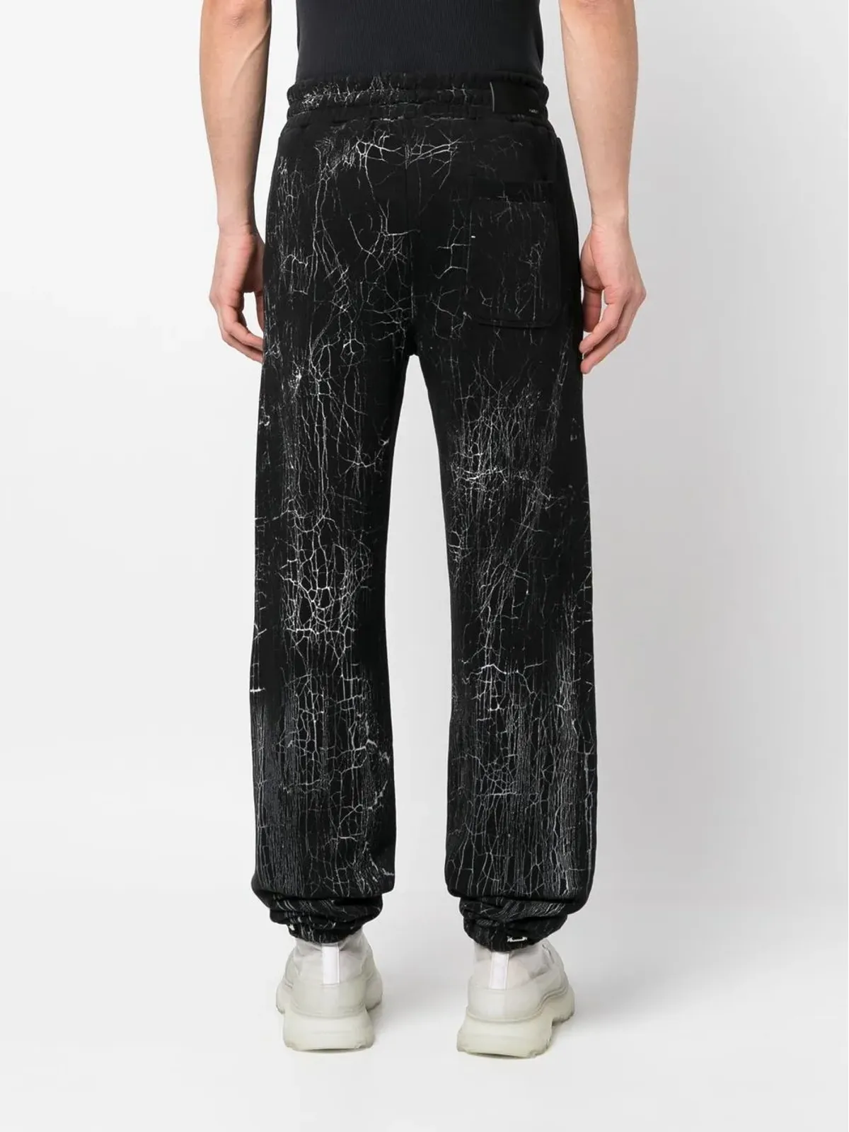 AMIRI クラックドダイ ロゴ トラックパンツ - 画像4