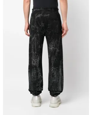 AMIRI クラックドダイ ロゴ トラックパンツ - サムネイル4