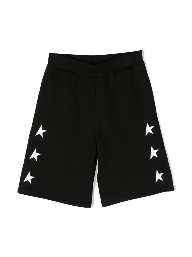 Golden Goose Kids Golden Goose Kids ロゴプリント・ワイドレッグショーツの商品画像