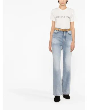 Saint Laurent リバースロゴプリント Tシャツ - サムネイル2