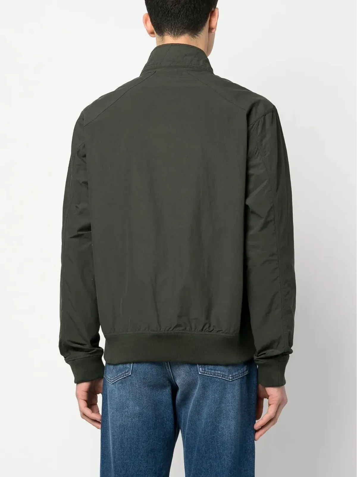 Barbour International ジップファスナー付きボンバージャケット - グリーン - 画像4