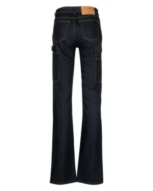 Filippa K ブーツカット カーペンターデニムジーンズ ブルー - サムネイル2