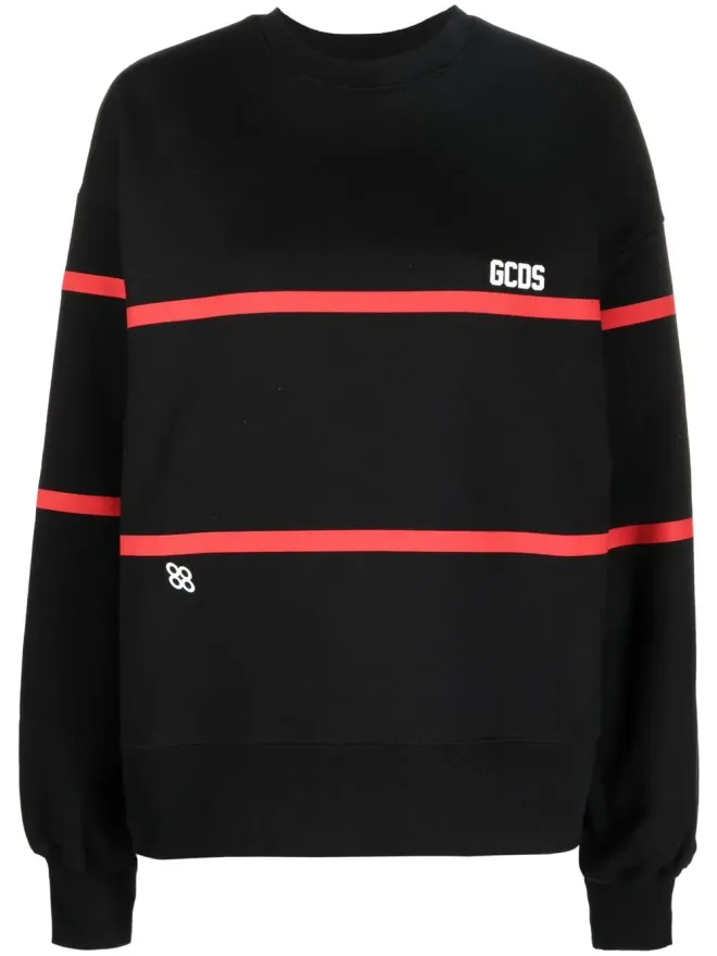 GCDS GCDS ストライプディテールのスウェットシャツの商品画像