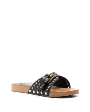 ISABEL MARANT ジャソ バックルド クロッグ - サムネイル2