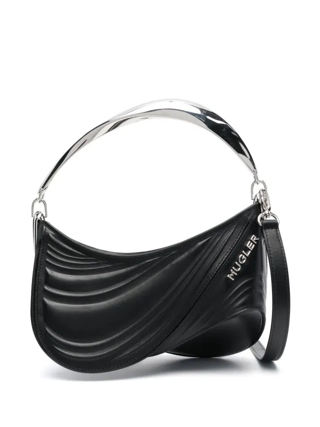 Mugler Mugler スパイラルカーブ01 エンボス トートバッグの商品画像