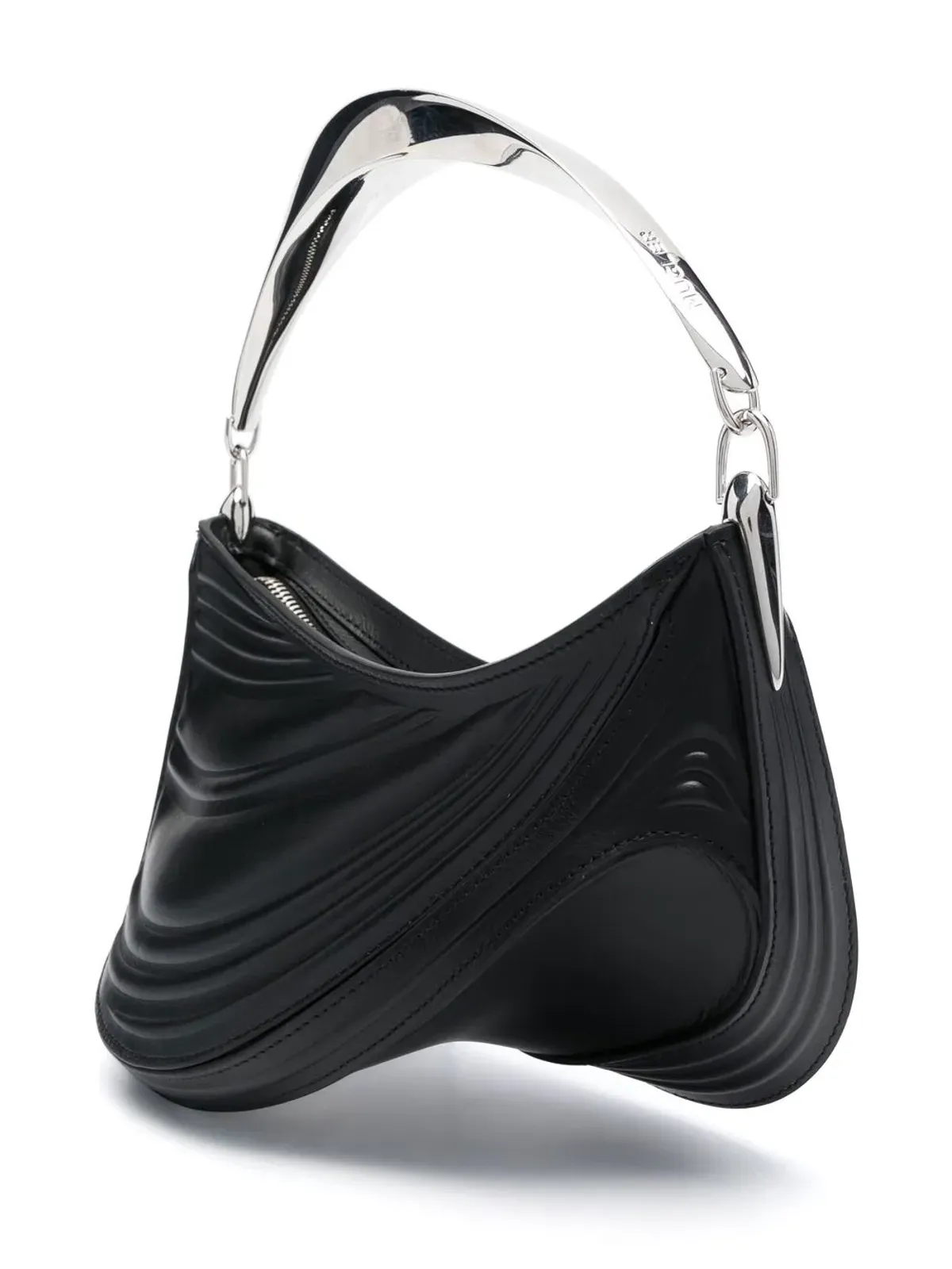 Mugler スパイラルカーブ01 エンボス トートバッグ - 画像3