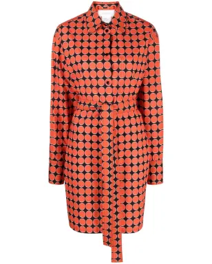 Sportmax モノグラムプリントシャツドレス - サムネイル1