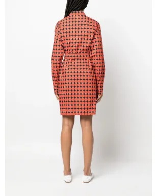 Sportmax モノグラムプリントシャツドレス - サムネイル4