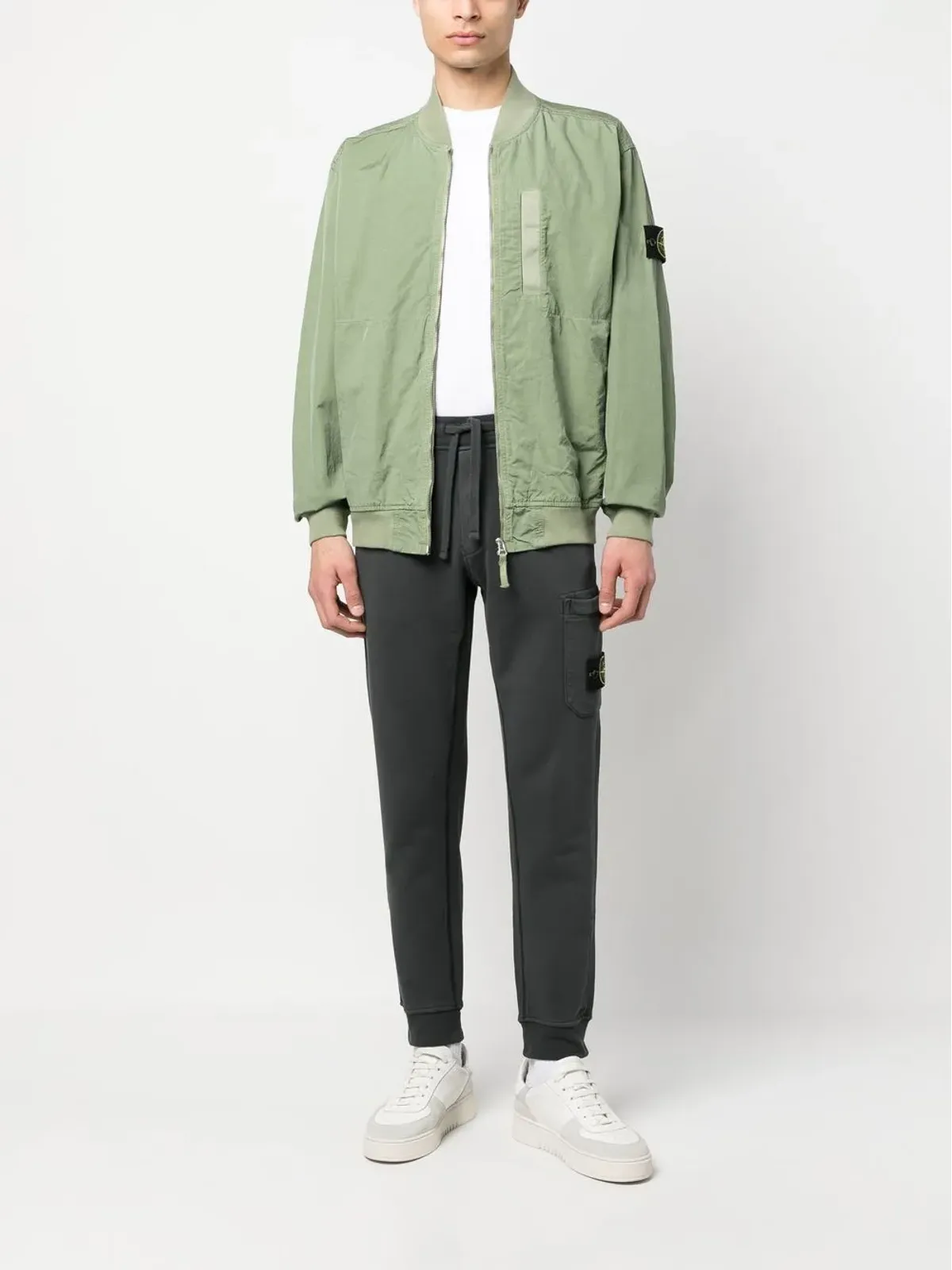 Stone Island コンパスモチーフ ボンバー ジャケット - 画像2