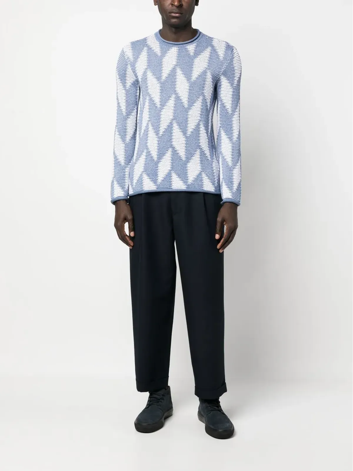 Giorgio Armani クロップド テーラードパンツ - 画像2