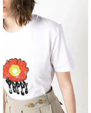 Sportmax グラフィックプリント コットン Tシャツ - サムネイル5