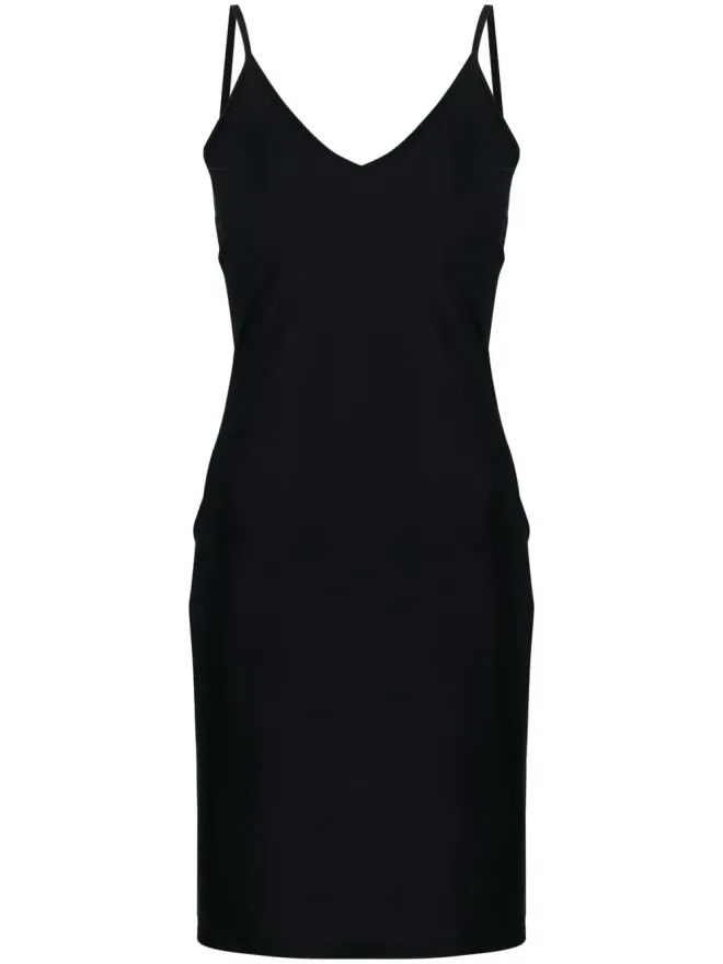 Jil Sander Jil Sander Vネック・スリップ・ミニドレス - ブラックの商品画像
