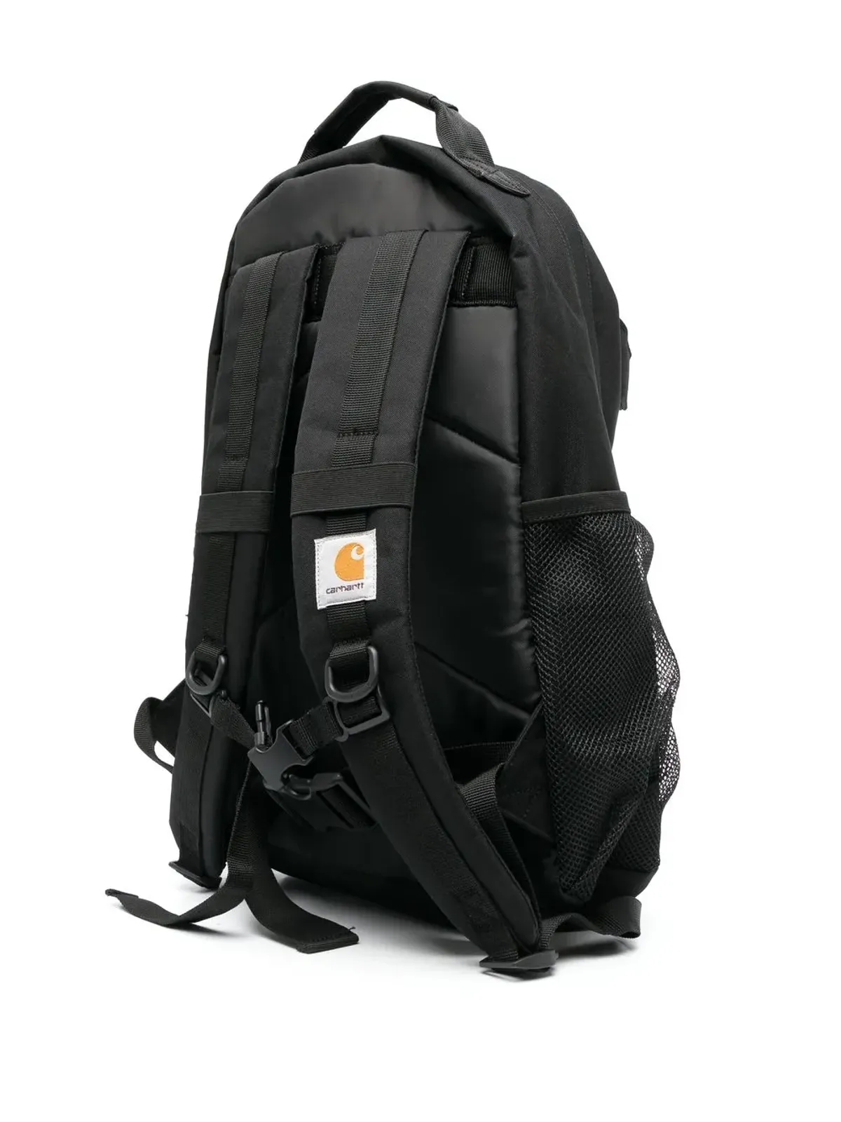 Carhartt WIP ロゴパッチジップアップバックパック（ブラック） - 画像3