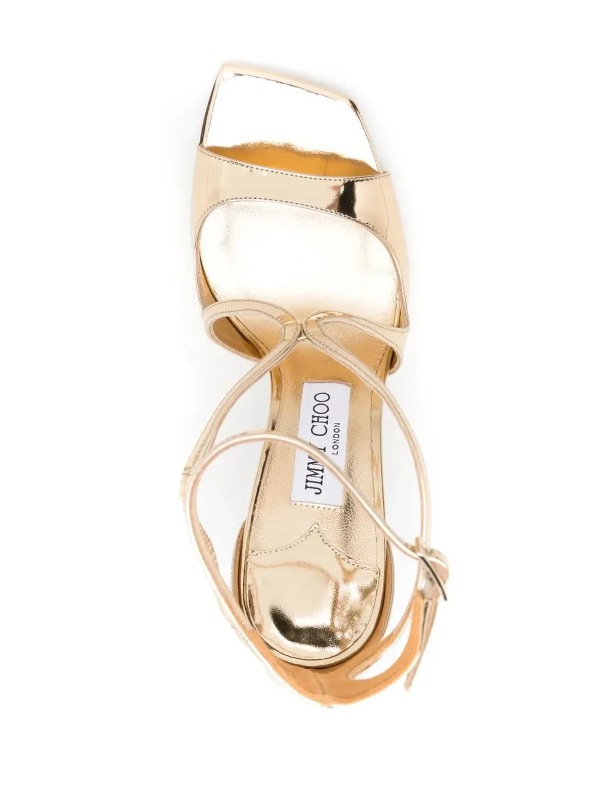 Jimmy Choo Azia メタリックサンダル - 画像4